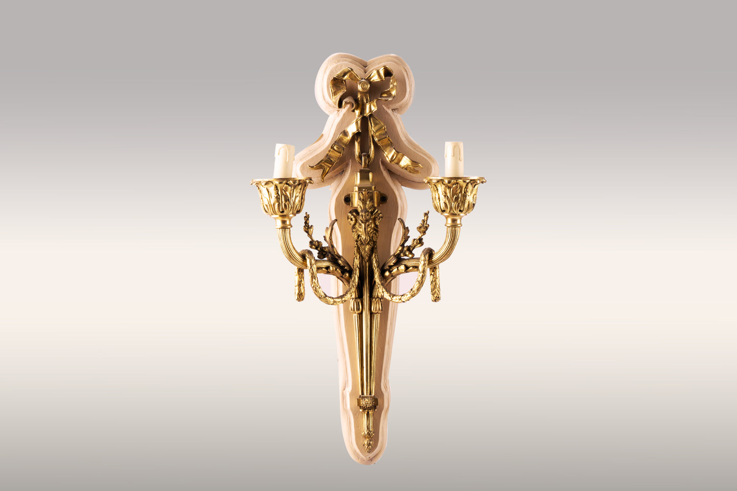 A Pair of Louis XVI Style Ormolu Wall Sconces