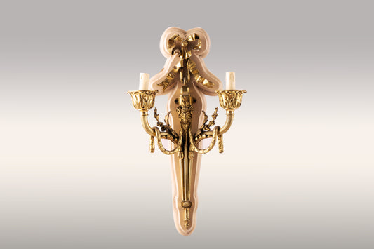 A Pair of Louis XVI Style Ormolu Wall Sconces