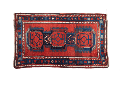 Antique Kazakh Bordjalou Rug