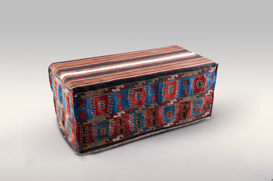 A Flatweave Box-shaped Kilim Mafrash