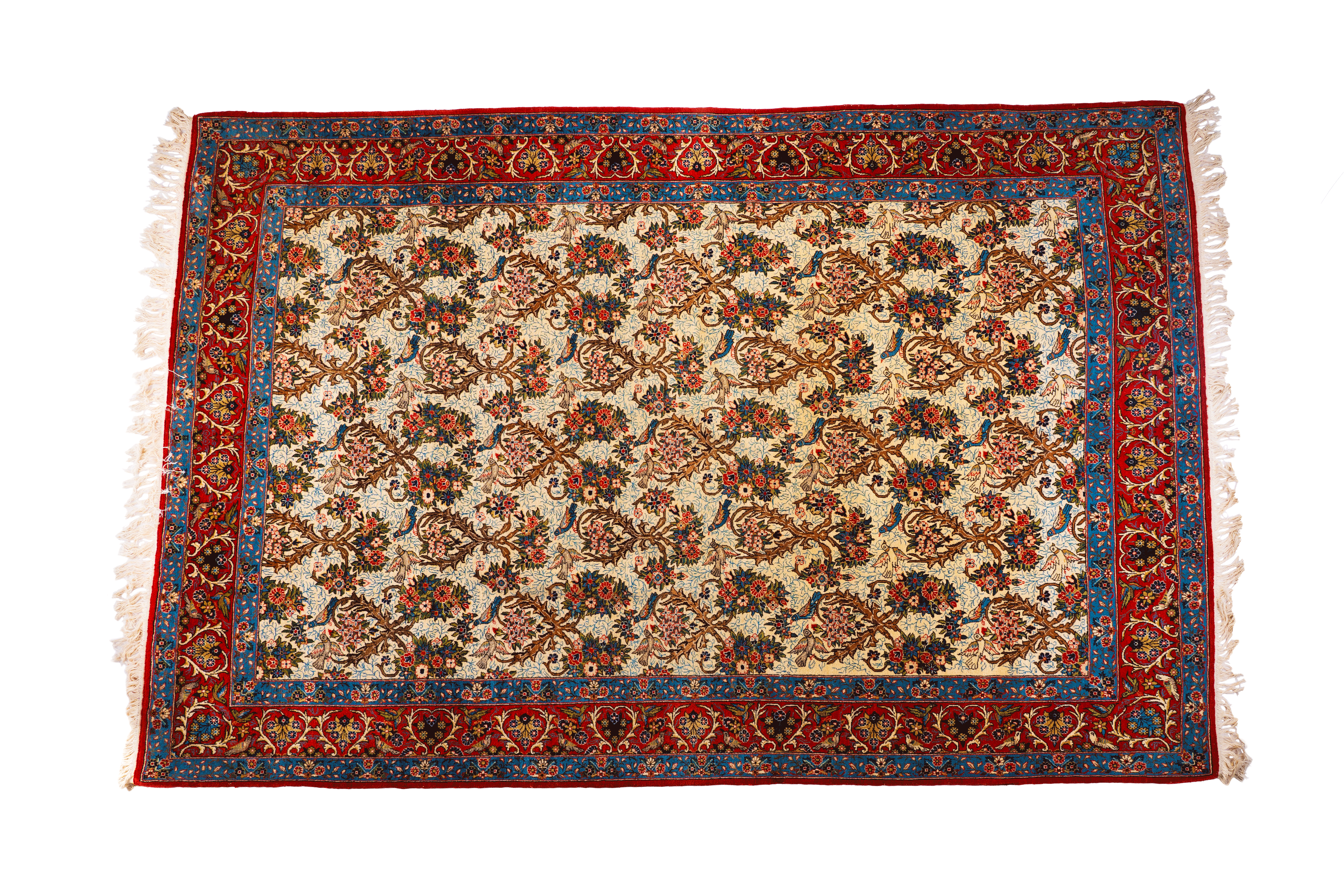 Classic Floral Kashan Persian Rug – Le Souk Antiquaire