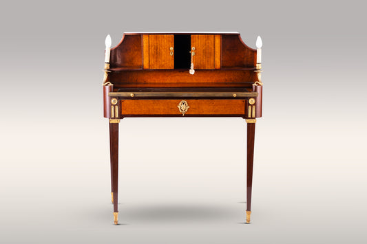 A Very Fine Louis XVI Secretaire à Abattant / Writing Desk in Mahogany with Ormolu Mounts