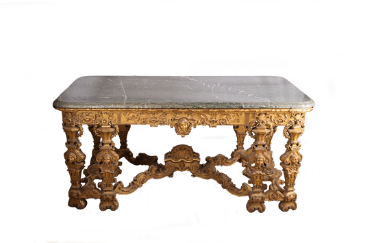 A Guiltwood Baroque / Louis XIV Style Center Table
