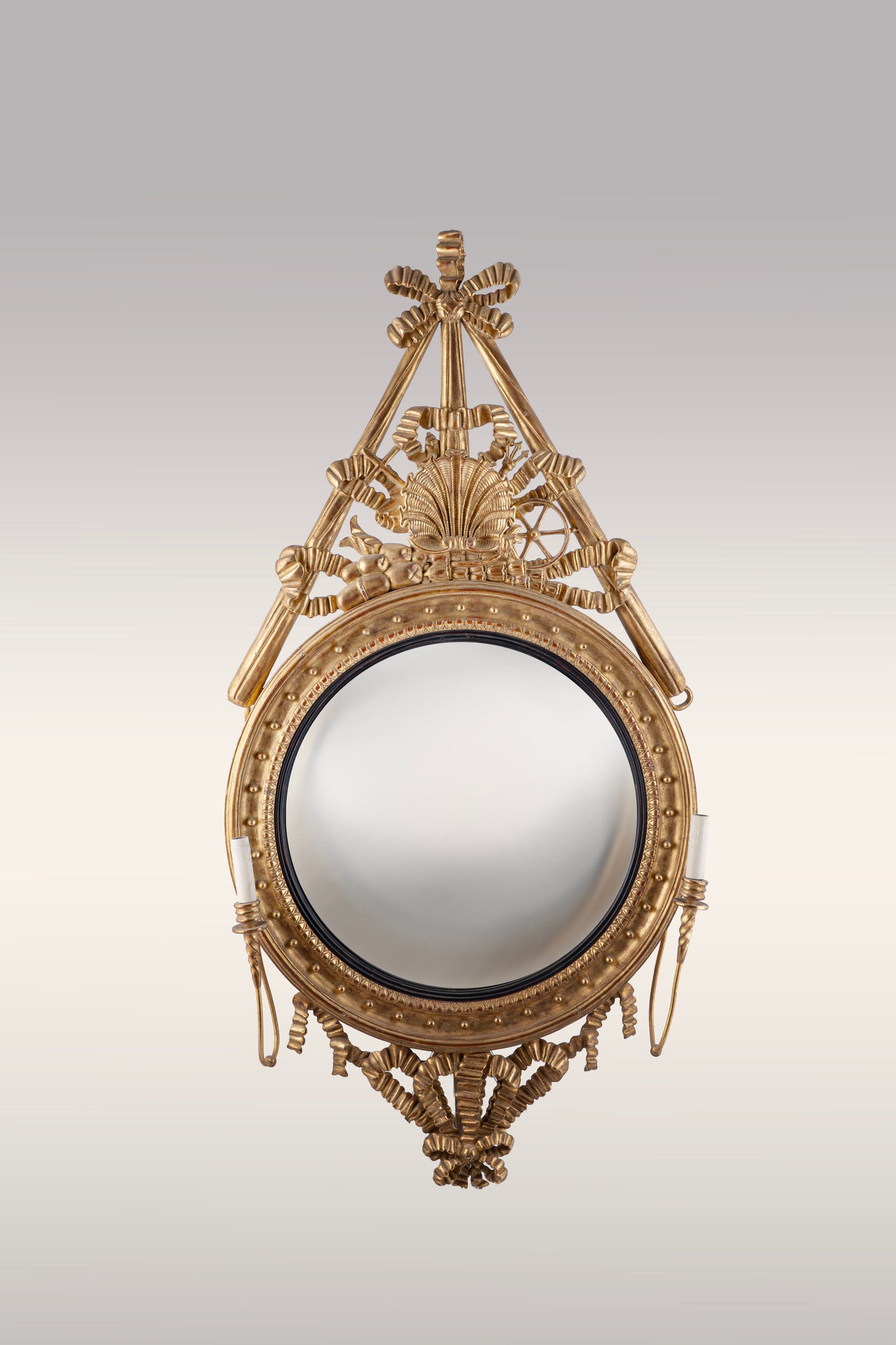 Regenecy Giltwood Convex Girandole