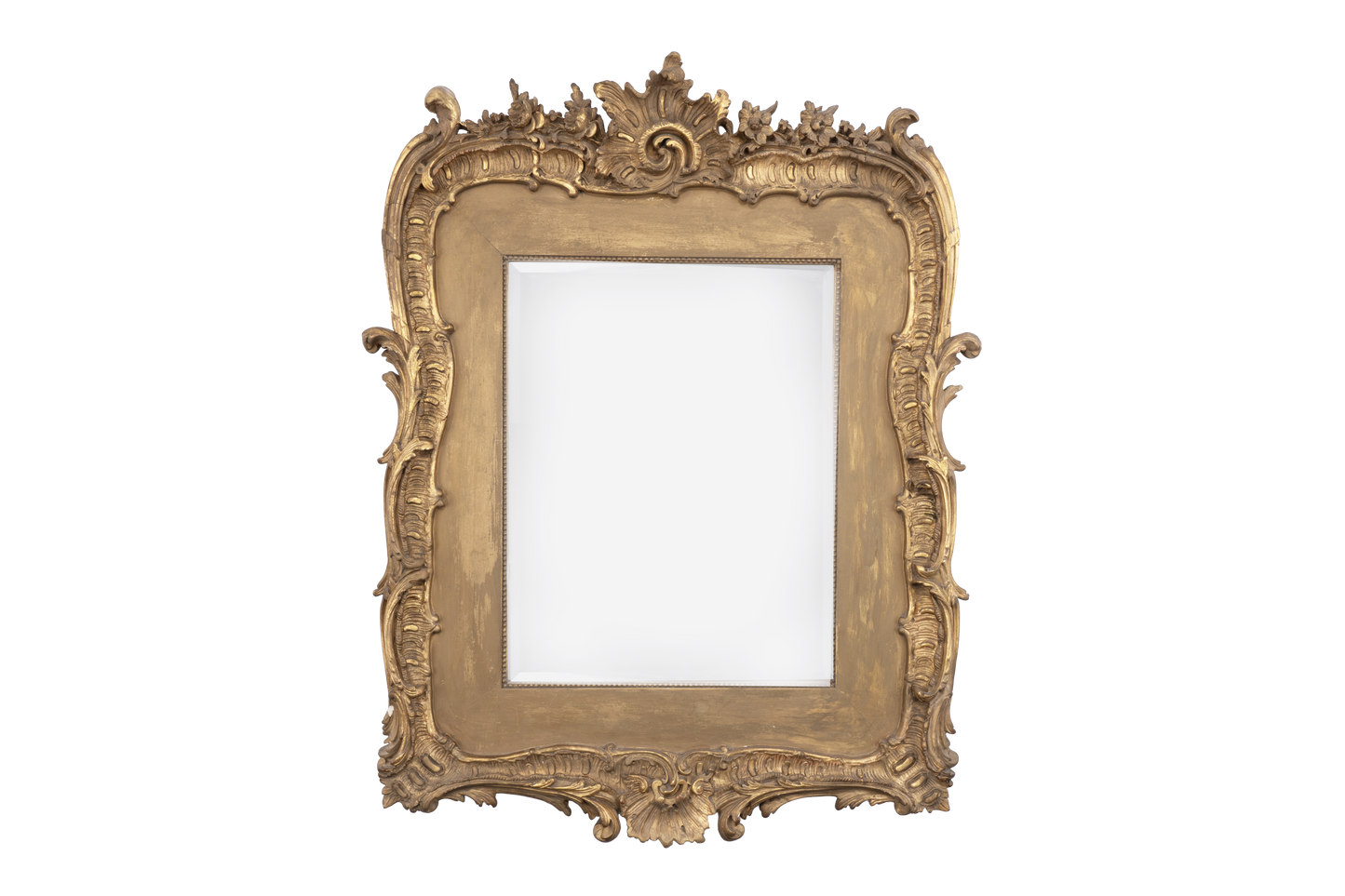 Decorative French Giltwood Rococo Mirror